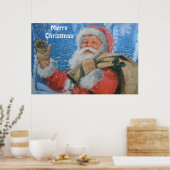 Poster mit dem Weihnachtsmann (Küche)
