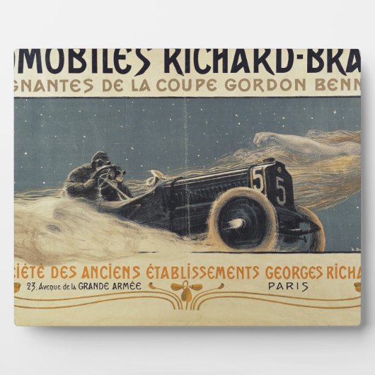 Poster mit den Gewinnern von Automobiles Richard-B Fotoplatte (Vorderseite)