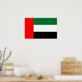 Poster mit der Flagge der Vereinigten Arabischen E (Küche)