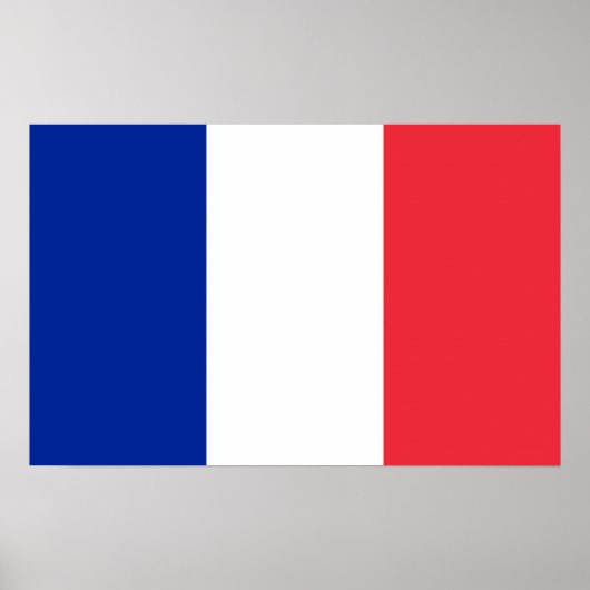 Poster mit der Flagge Frankreichs (Vorne)