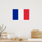 Poster mit der Flagge Frankreichs (Küche)