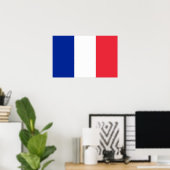 Poster mit der Flagge Frankreichs (Heimbüro)