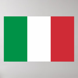Poster mit der Flagge Italiens
