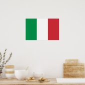 Poster mit der Flagge Italiens (Küche)
