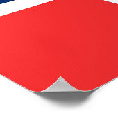 Poster mit der Flagge Norwegens (Ecke)
