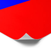 Poster mit der Flagge Russlands (Ecke)