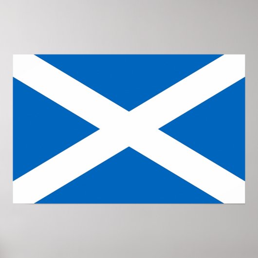 Poster mit der Flagge Schottlands (Vorne)