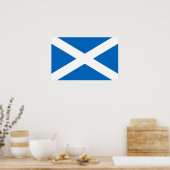 Poster mit der Flagge Schottlands (Küche)