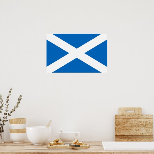 Poster mit der Flagge Schottlands (Küche)