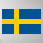 Poster mit der Flagge Schwedens (Vorne)