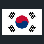 Poster mit der Flagge Südkoreas<br><div class="desc">Wunderschönes riesiges Poster mit der Flagge Südkoreas. Dieses Produkt ist anpassbar.</div>