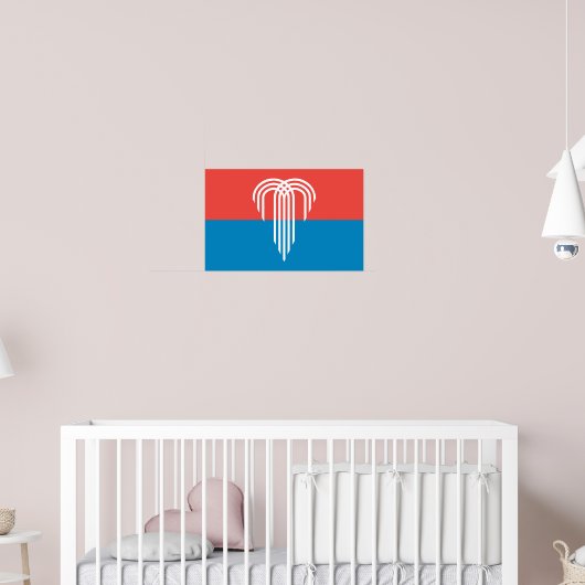 Poster mit der Flagge von Kansas City, Missouri (Kinderzimmer 2)