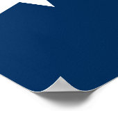 Poster mit der Flagge von Minnesota, USA (Ecke)