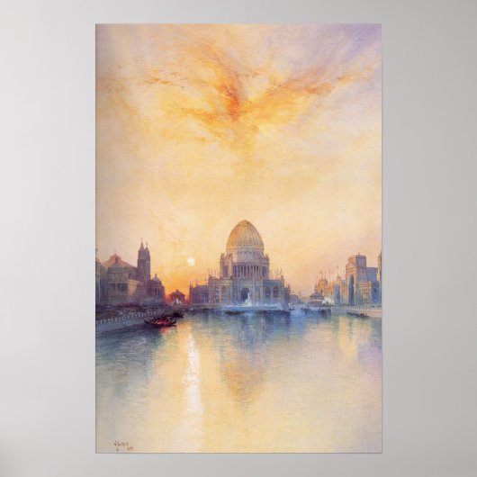 Poster mit der Messe Chicago World von 1893 (Vorne)