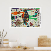 Poster mit Dreifachgefahr (Küche)