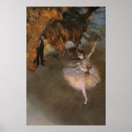 Poster mit Edgar Degas Malerei (Vorne)