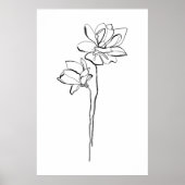 Poster mit einer Blume (Vorne)