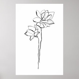 Poster mit einer Blume