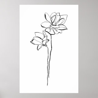 Poster mit einer Blume