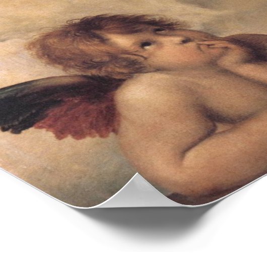 Poster mit Engelgemälde (Ecke)