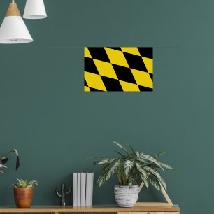 Poster mit Fahne in München, Deutschland