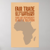 Poster mit Fair Trade Message (Vorne)