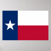 Poster mit Flag von Texas, USA. (Vorne)