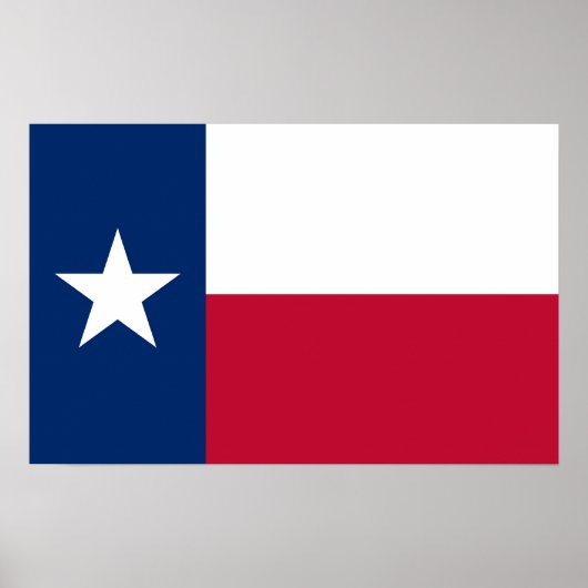 Poster mit Flag von Texas, USA. (Vorne)
