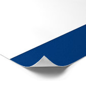 Poster mit Flag von West Virginia, USA. (Ecke)