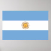 Poster mit Flagge Argentiniens (Vorne)