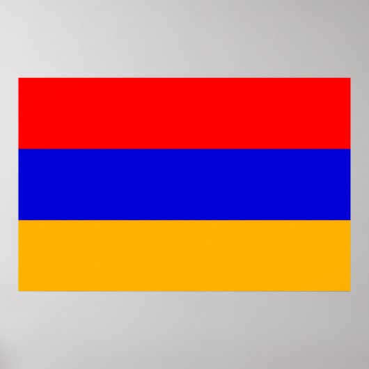 Poster mit Flagge Armeniens (Vorne)