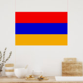 Poster mit Flagge Armeniens (Küche)