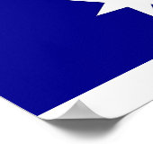 Poster mit Flagge Australiens (Ecke)