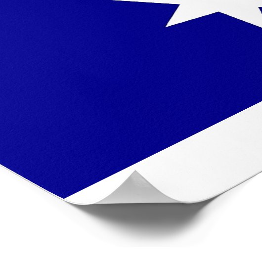 Poster mit Flagge Australiens (Ecke)