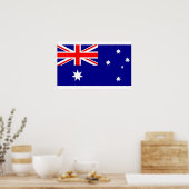 Poster mit Flagge Australiens (Küche)