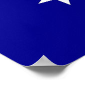 Poster mit Flagge Australiens (Ecke)