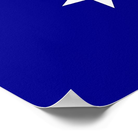 Poster mit Flagge Australiens (Ecke)