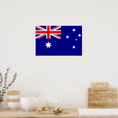 Poster mit Flagge Australiens (Küche)