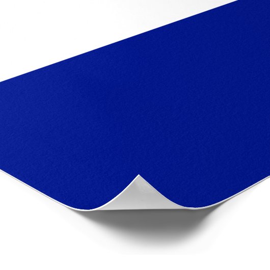 Poster mit Flagge Costa Ricas (Ecke)