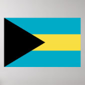 Poster mit Flagge der Bahamas (Vorne)