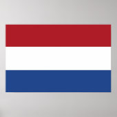 Poster mit Flagge der Niederlande (Vorne)