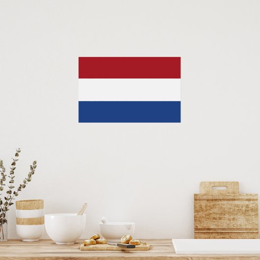 Poster mit Flagge der Niederlande (Küche)