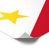 Poster mit Flagge der Philippinen (Ecke)