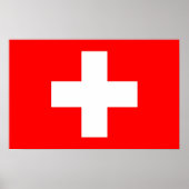 Poster mit Flagge der Schweiz (Vorne)