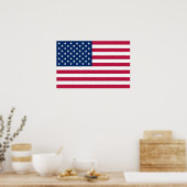 Poster mit Flagge der USA (Küche)
