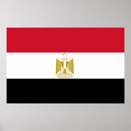 Poster mit Flagge in Ägypten (Vorne)
