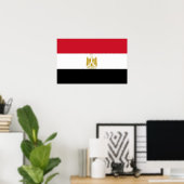 Poster mit Flagge in Ägypten (Heimbüro)
