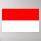 Poster mit Flagge Indonesiens (Vorne)