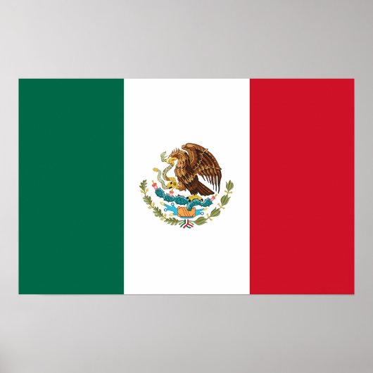 Poster mit Flagge Mexikos (Vorne)
