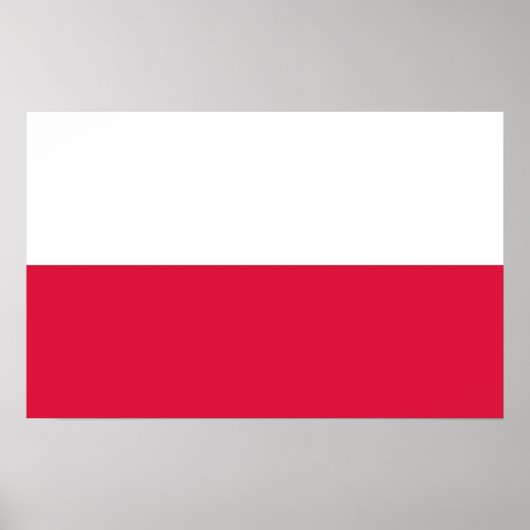 Poster mit Flagge Polens (Vorne)